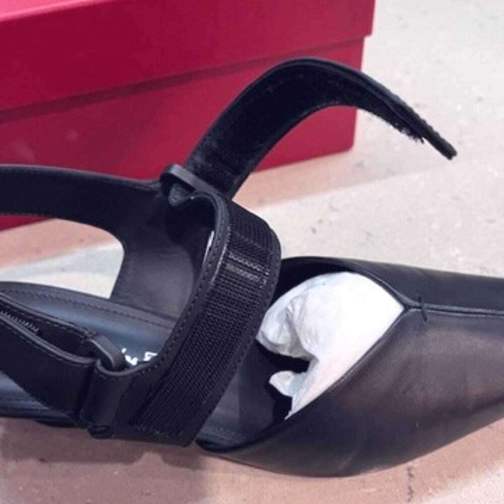 Ferragamo Sagar 40 Lambskin Slingback Pumps - Women - US7C - NWT - Picture 8 of 12